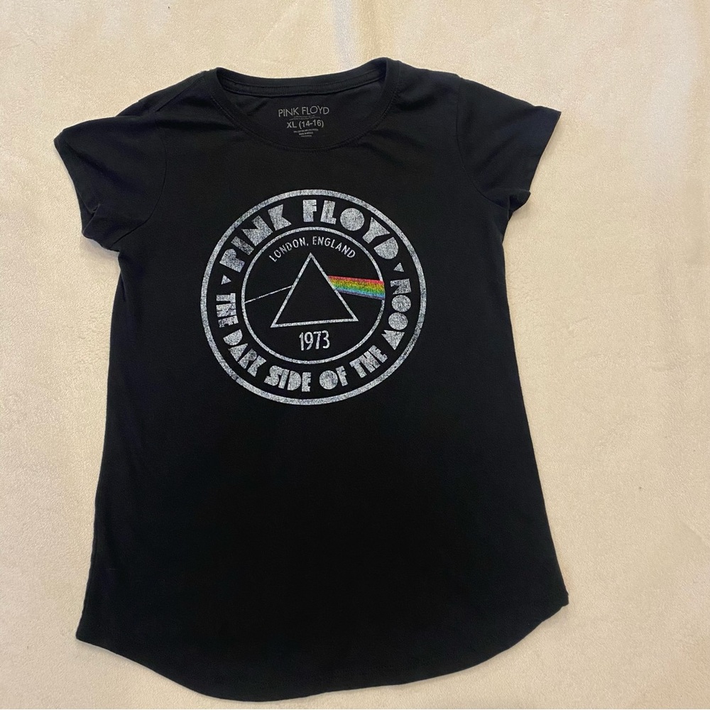 Girl's Pink Floyd Dark Side of the Moon T-Shirt Size Extra Large 14-16